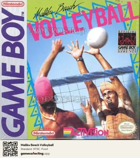 Malibu Beach Volleyball Game Boy, NTSC box front
