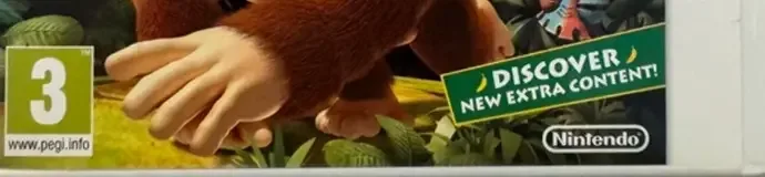 Donkey Kong Country Returns 3D, the PEGI square on its front