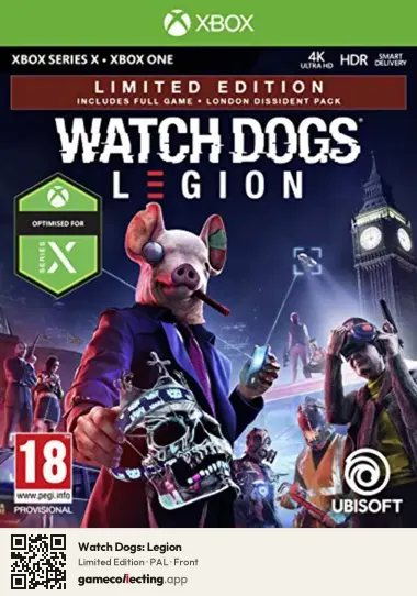 Watch Dogs: Legion Xbox One, PAL box front