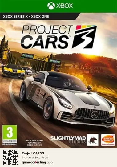 Project CARS 3 Xbox One, PAL box front