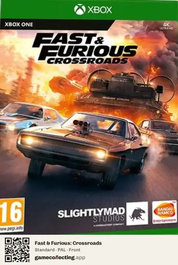 Fast & Furious: Crossroads Xbox One, PAL box front