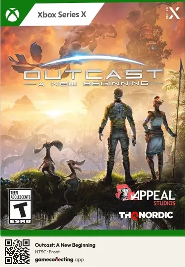 Outcast: A New Beginning Xbox Series X, NTSC box front