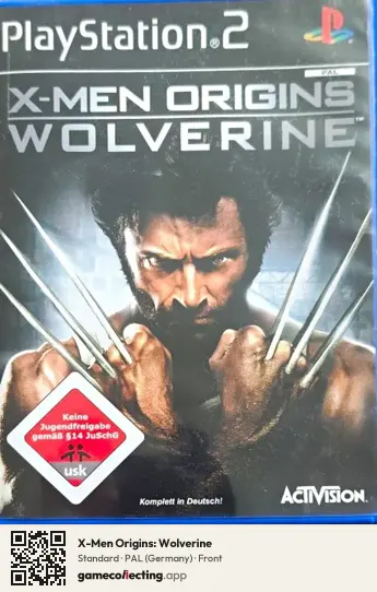 X-Men Origins: Wolverine PlayStation 2, Germany box front