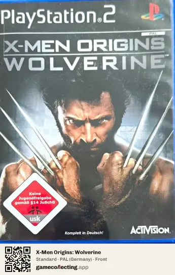 X-Men Origins: Wolverine PlayStation 2, Germany box front