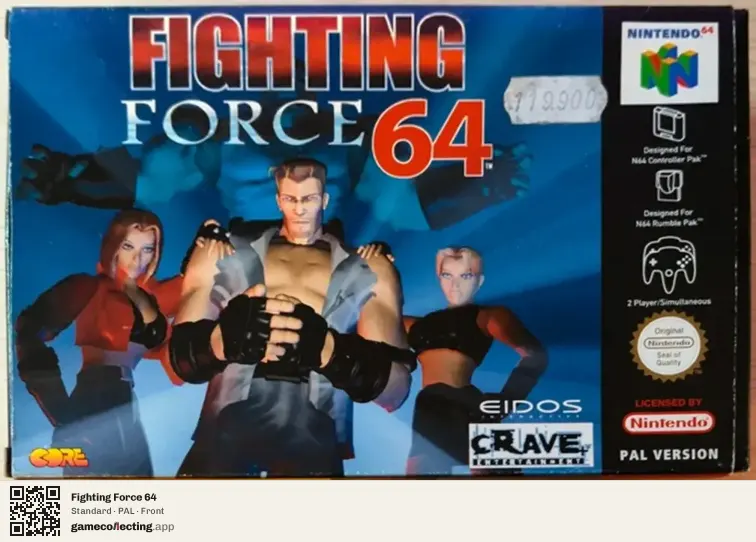 Fighting Force 64 Nintendo 64, PAL box front