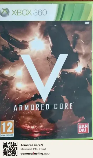 Armored Core V Xbox 360, PAL box front