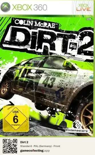 Dirt 2 Xbox 360, Germany box front