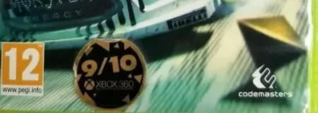 Dirt 3, the PEGI square on its front