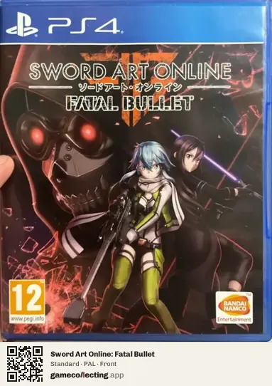 Sword Art Online: Fatal Bullet PlayStation 4, PAL box front