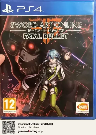 Sword Art Online: Fatal Bullet PlayStation 4, PAL box front