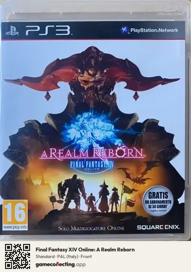 Final Fantasy XIV Online: A Realm Reborn PlayStation 3, Italy box front