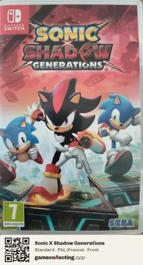 Sonic X Shadow Generations Nintendo Switch, France box front