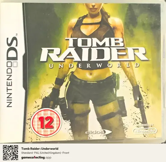 Tomb Raider: Underworld Nintendo DS, United Kingdom box front