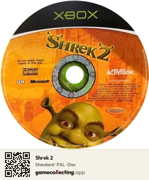 Shrek 2 Xbox, PAL disc