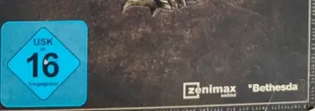 The Elder Scrolls Online, the USK square on its front