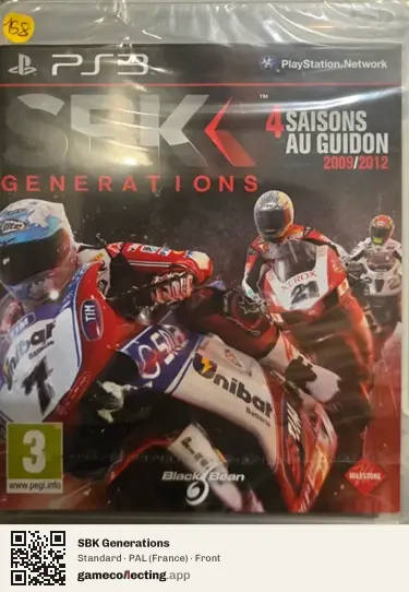 SBK Generations PlayStation 3, France box front