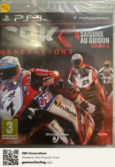 SBK Generations PlayStation 3, France box front