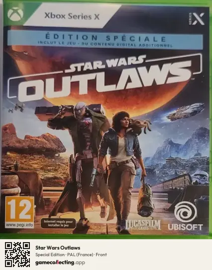 Star Wars Outlaws Xbox Series X, France box front