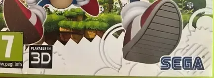 Sonic Generations, the PEGI square on its front