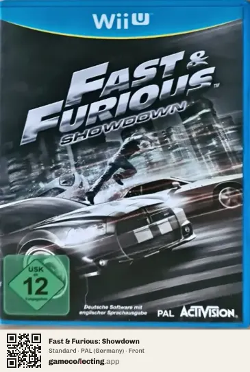 Fast & Furious: Showdown Nintendo Wii U, Germany box front