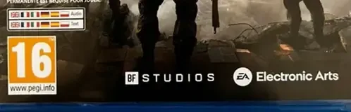 Battlefield 6, the PEGI square on its front