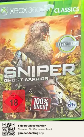 Sniper: Ghost Warrior Xbox 360, Germany box front