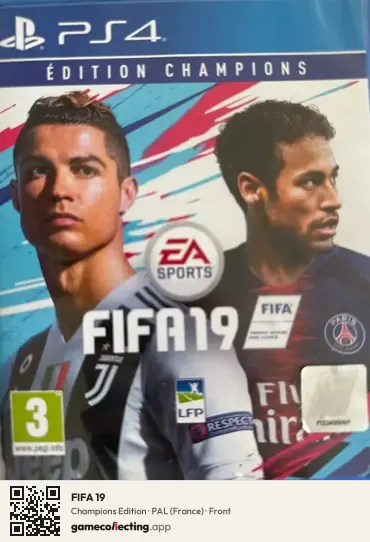 FIFA 19 PlayStation 4, France box front