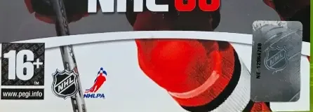 NHL 08, the PEGI square on its front