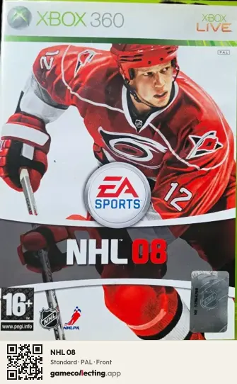 NHL 08 Xbox 360, PAL box front