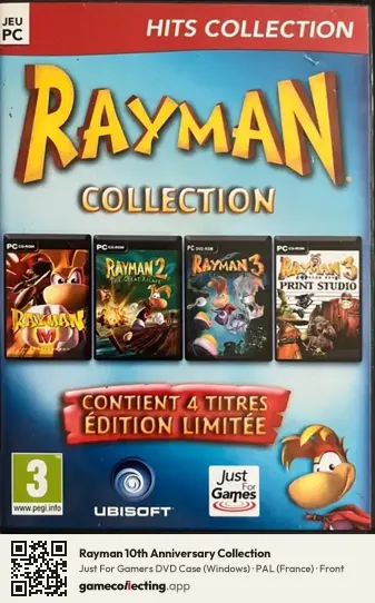 Rayman 10th Anniversary Collection Computer, France box front