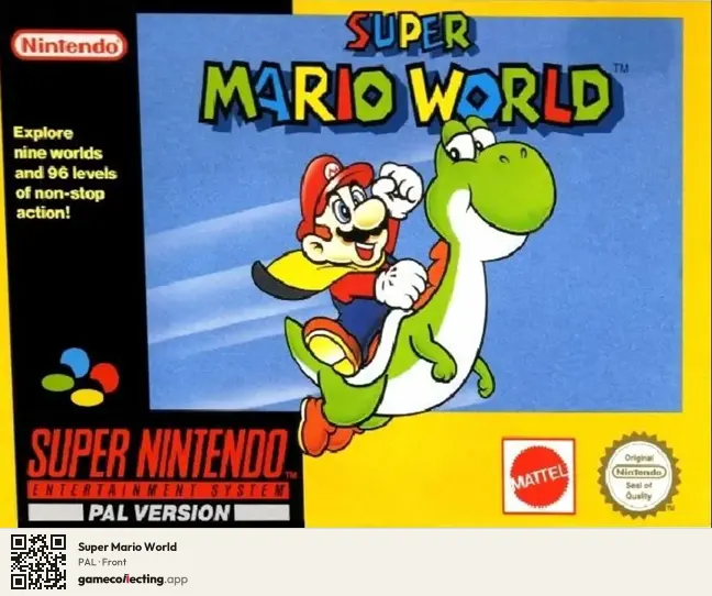 Super Mario World Super Nintendo Entertainment System, PAL box front