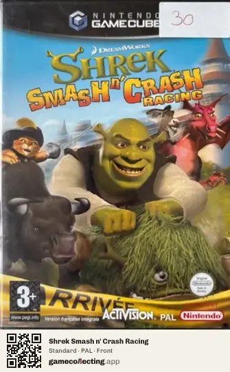 Shrek Smash n' Crash Racing Nintendo GameCube, PAL box front
