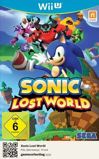 Sonic Lost World Nintendo Wii U, Germany box front