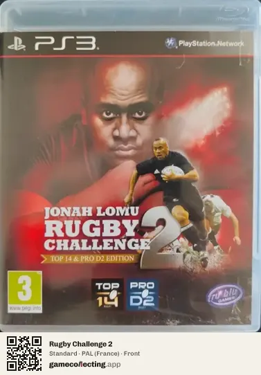 Rugby Challenge 2 PlayStation 3, France box front