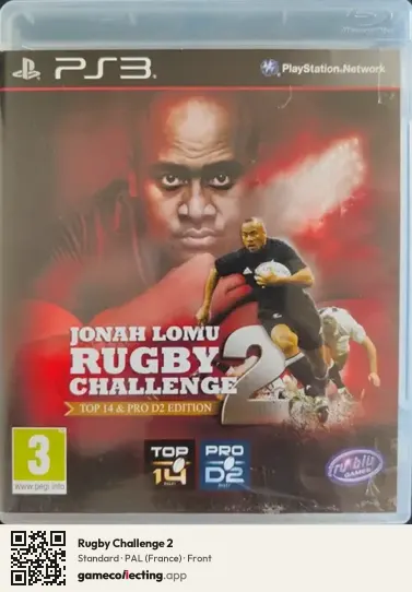 Rugby Challenge 2 PlayStation 3, France box front