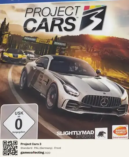 Project Cars 3 PlayStation 4, Germany box front