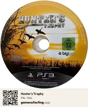 Hunter's Trophy PlayStation 3, PAL disc