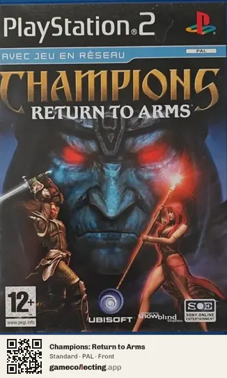 Champions: Return to Arms PlayStation 2, PAL box front