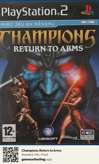 Champions: Return to Arms PlayStation 2, PAL box front