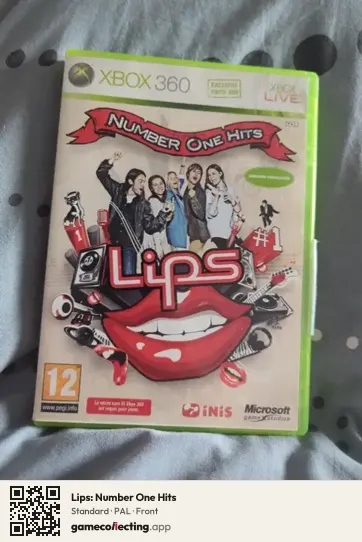 Lips: Number One Hits Xbox 360, PAL box front