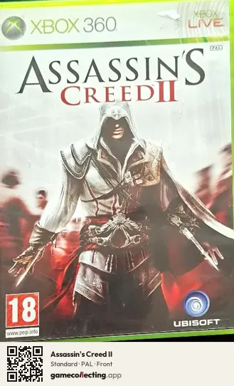 Assassin's Creed II Xbox 360, PAL box front