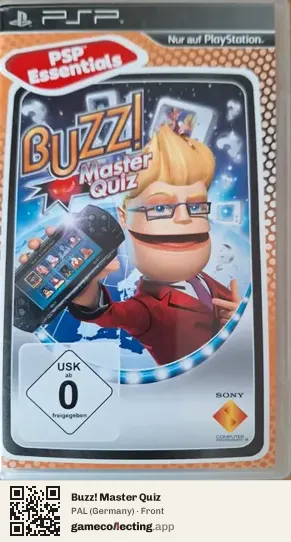 Buzz! Master Quiz PlayStation Portable, Germany box front