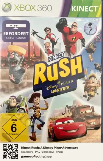 Kinect Rush: A Disney Pixar Adventure Xbox 360, Germany box front