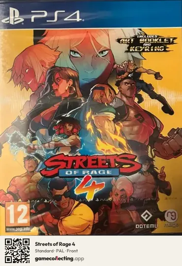 Streets of Rage 4 PlayStation 4, PAL box front