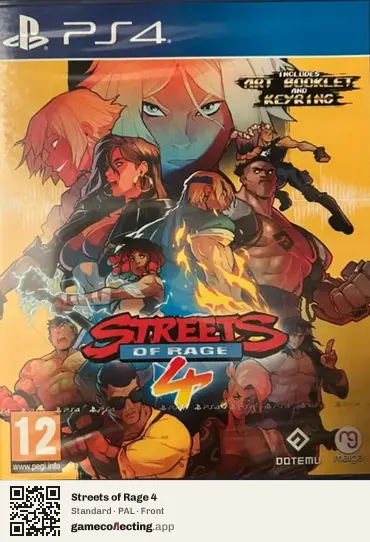 Streets of Rage 4 PlayStation 4, PAL box front
