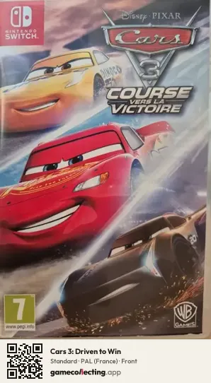 Cars 3: Driven to Win Nintendo Switch, France box front