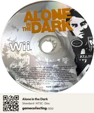 Alone in the Dark Nintendo Wii, NTSC disc