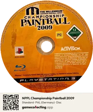 NPPL Championship Paintball 2009 PlayStation 3, PAL disc
