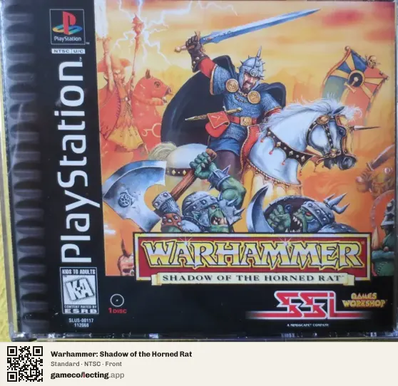 Warhammer: Shadow of the Horned Rat PlayStation, NTSC box front