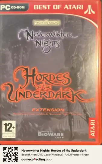 Neverwinter Nights: Hordes of the Underdark Computer, France box front